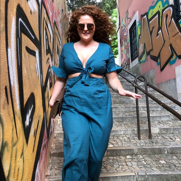ASOS Pants - ASOS Teal Jumpsuit